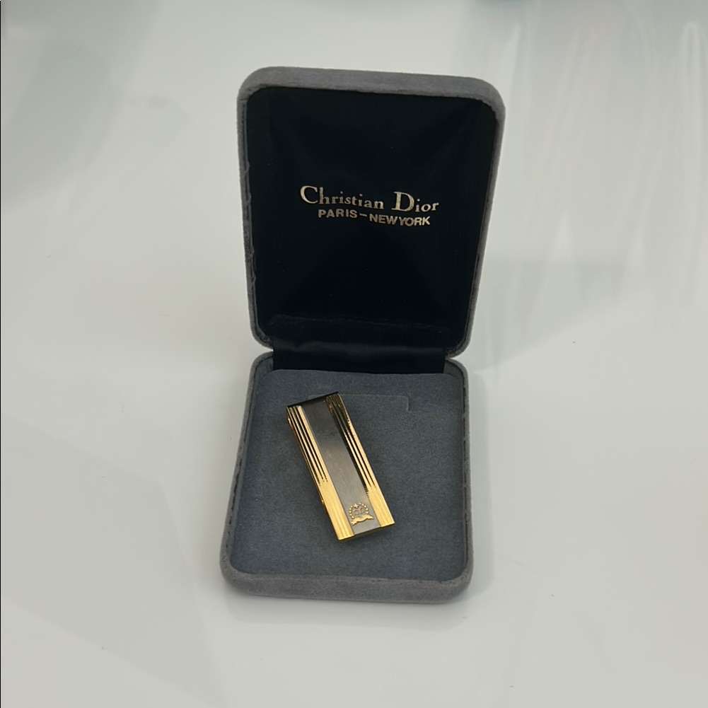 Vintage Christian Dior Gold And Silver Men's Money Clip